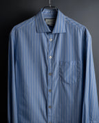 "GUCCI" Michele period brand code embroidered striped shirt