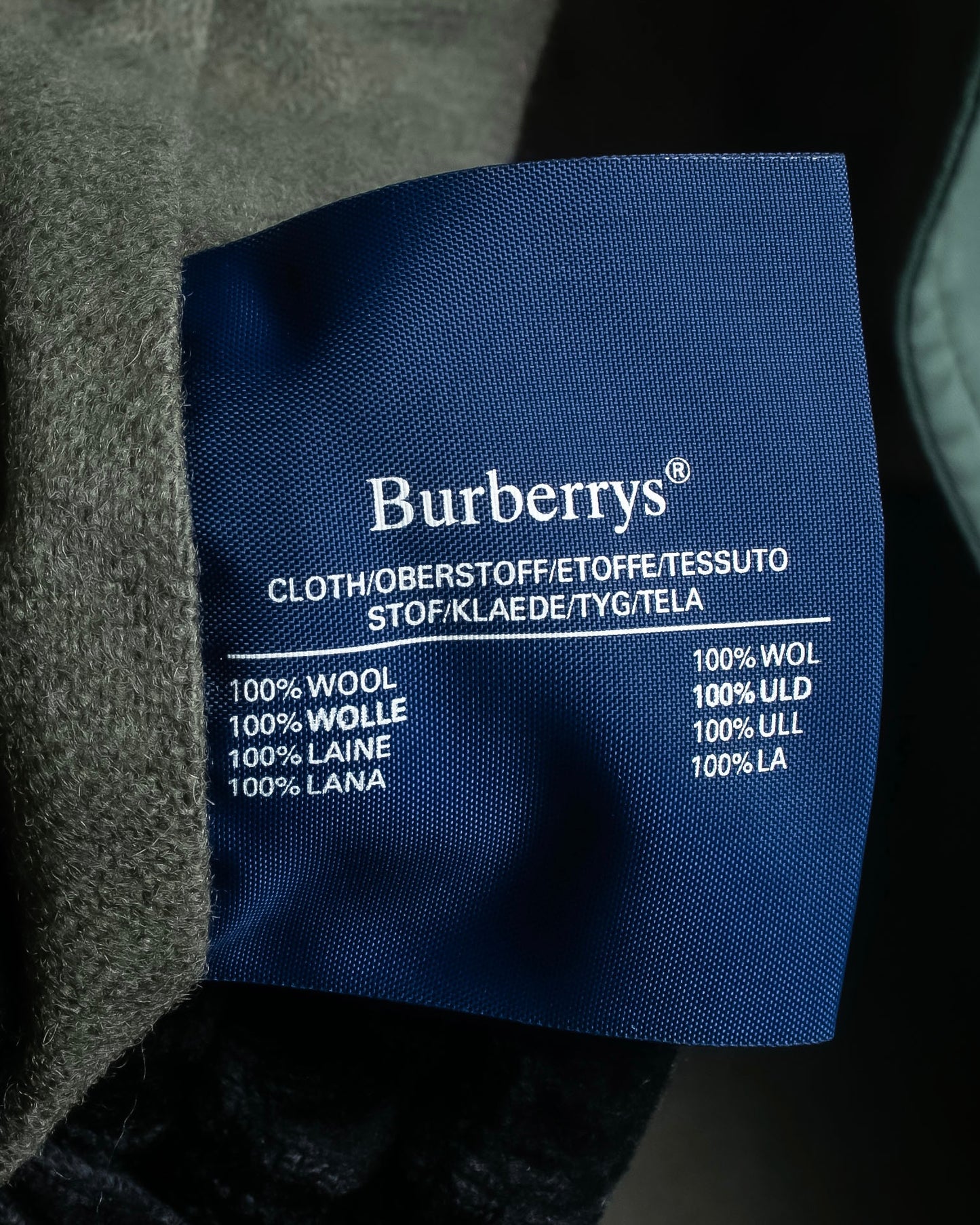 "BURBERRYS" Military detail oversized belted trench coat