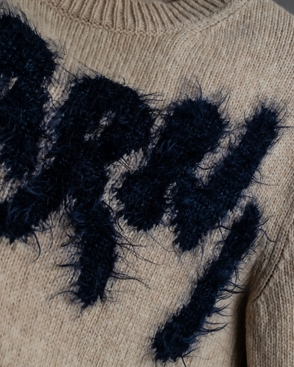 "MARNI" Logo shaggy design oversized knit