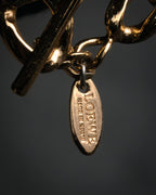 “LOEWE” 2008-2013 leather wrapped chain bracelet