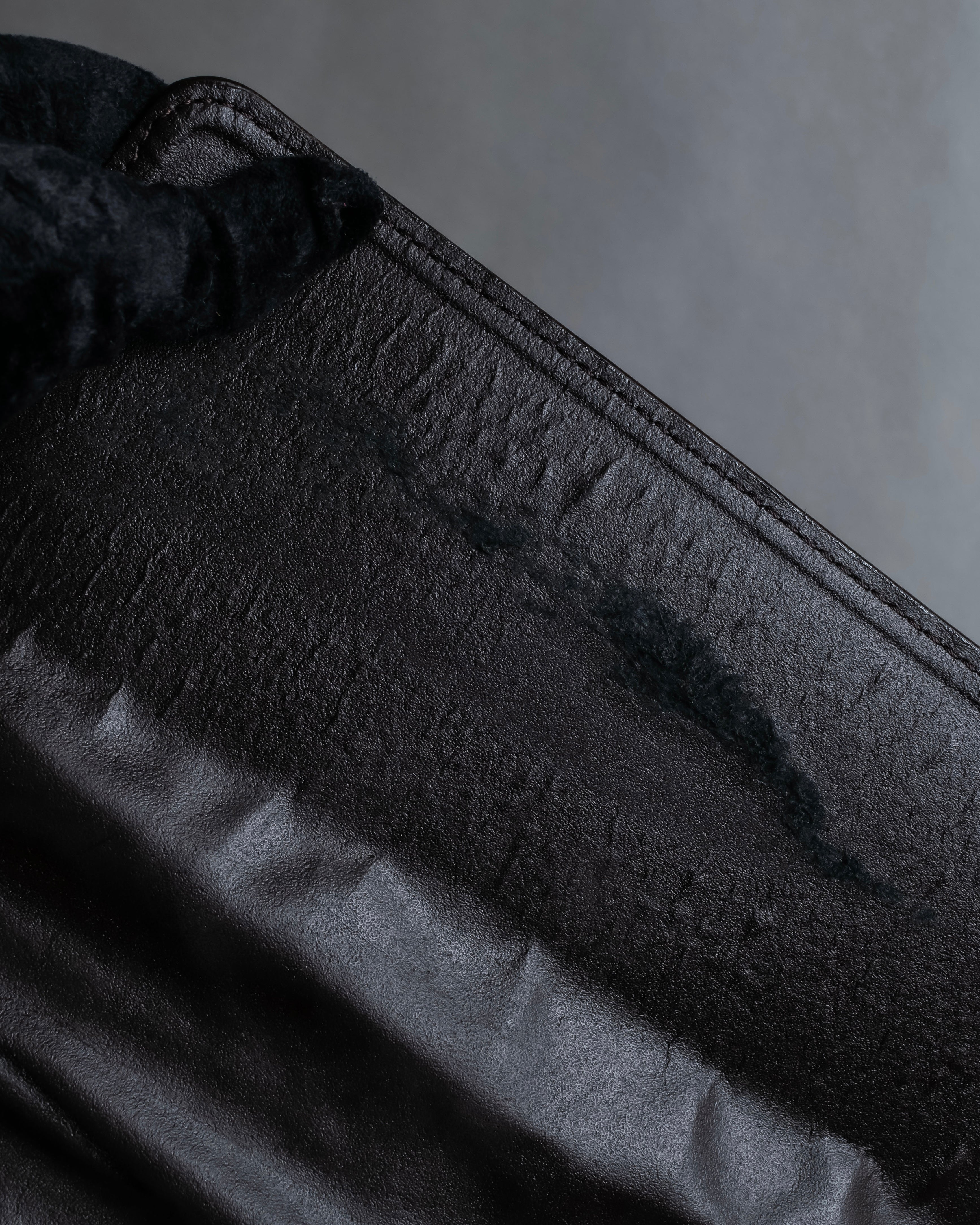 "BALENCIAGA" Patine leather briefcase bag