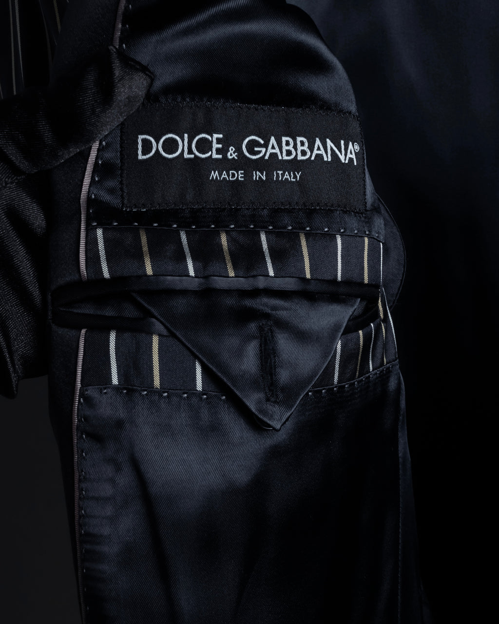 "Dolce & Gabbana" Silk design double-breasted tailored jacker