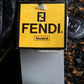 "FENDI" Boucle yarn material leather button design muffler