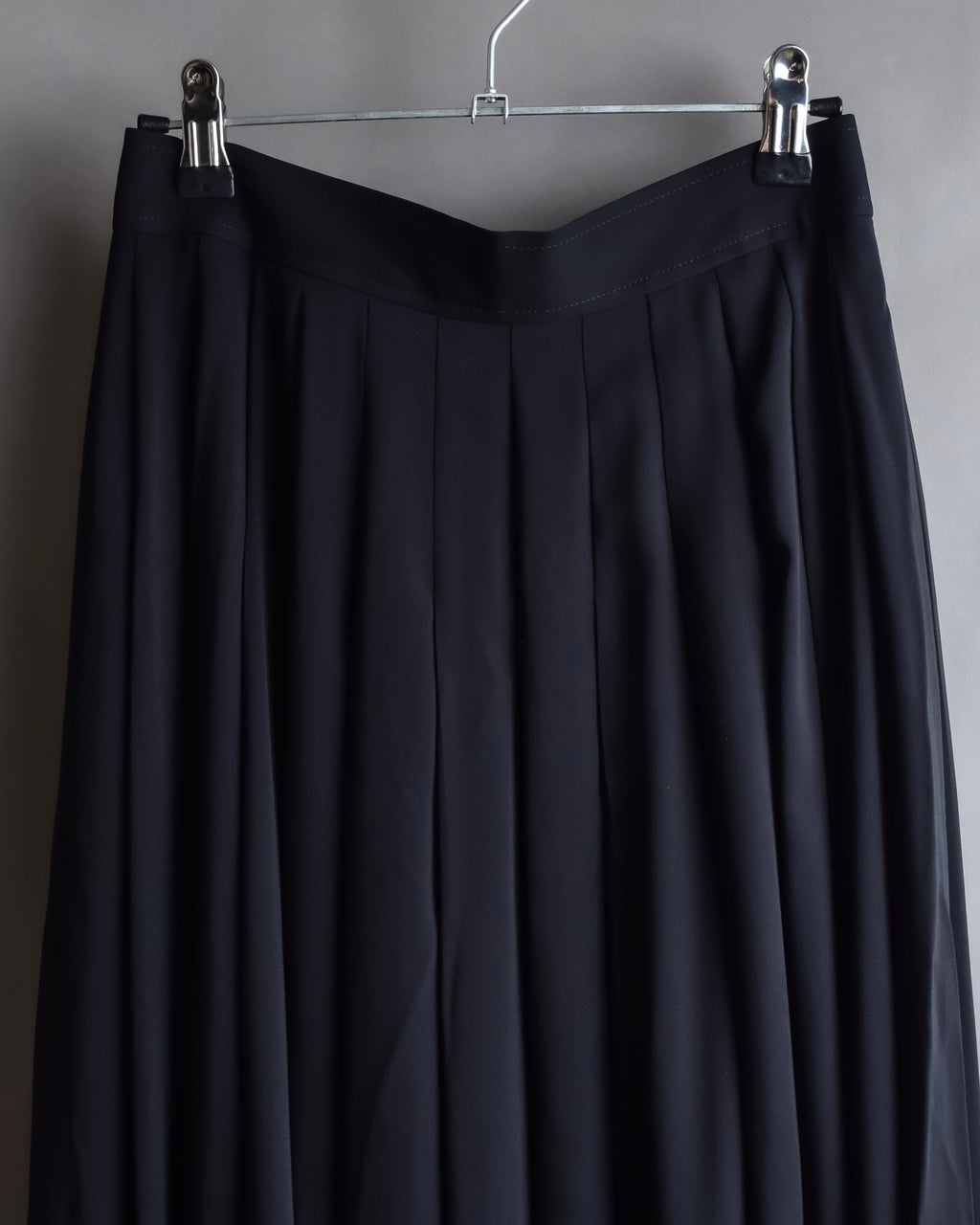 "Chloe" Fold-in pleats maxi length skirt