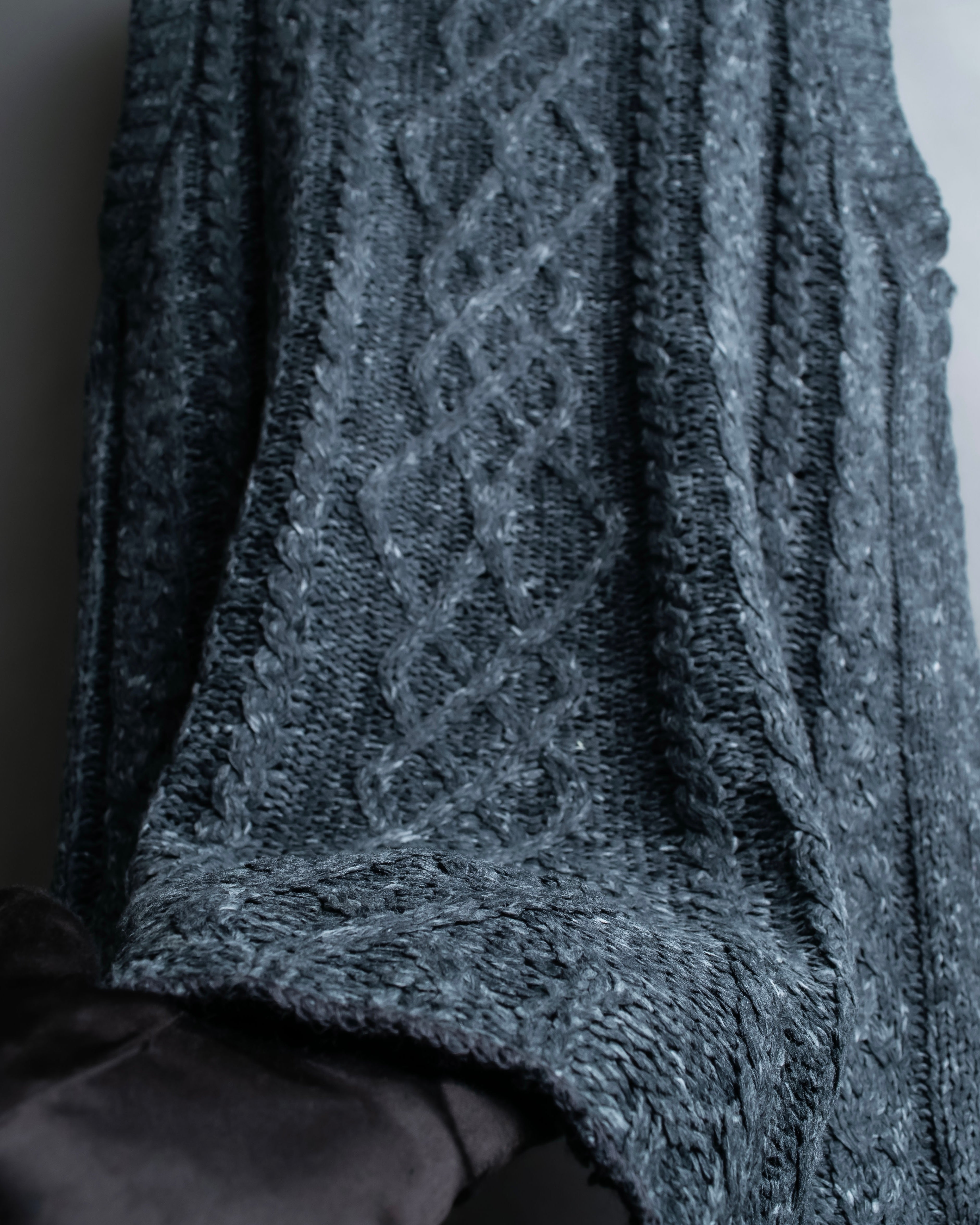 "MM6 MAISON MARGIELA" Cabled melange sleeveless knit