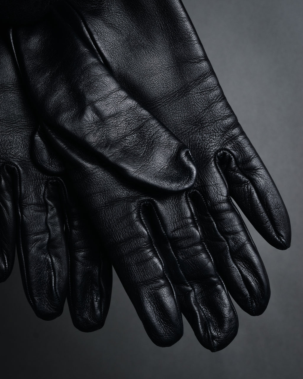 “HERMES” 2000’s Jumbo hook leather gloves