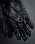 “HERMES” 2000’s Jumbo hook leather gloves