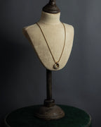 "Christian Dior" Arch motif top gold tone necklace