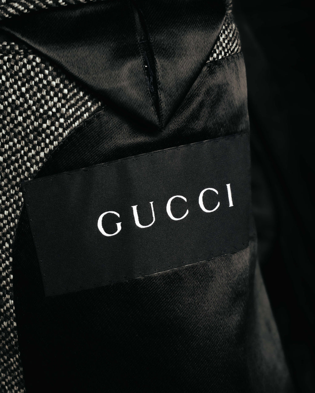 -SPECIAL- "GUCCI" 00's-10's Luxurious beaver fur-collar wool overcoat