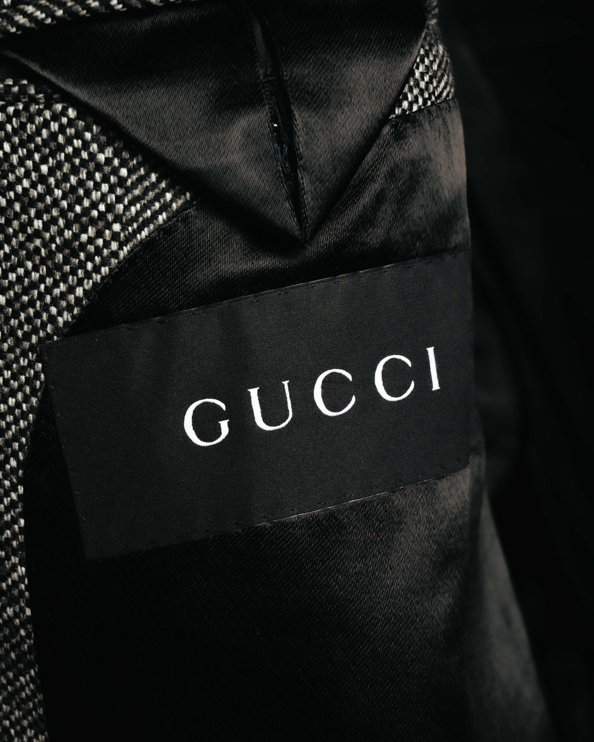 -SPECIAL- "GUCCI" 00's-10's Luxurious beaver fur-collar wool overcoat