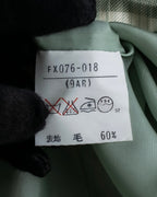 "BURBERRYS" Mint green check pattern skirt type set up