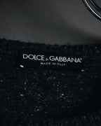 "DOLCE & GABBANA" 00’s-10’s Textured cashmere blend raglan knit
