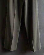"HERMES" Margiela period silk wide straight slacks