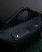 "BURBERRY" Suede switching design 2way shoulder bag