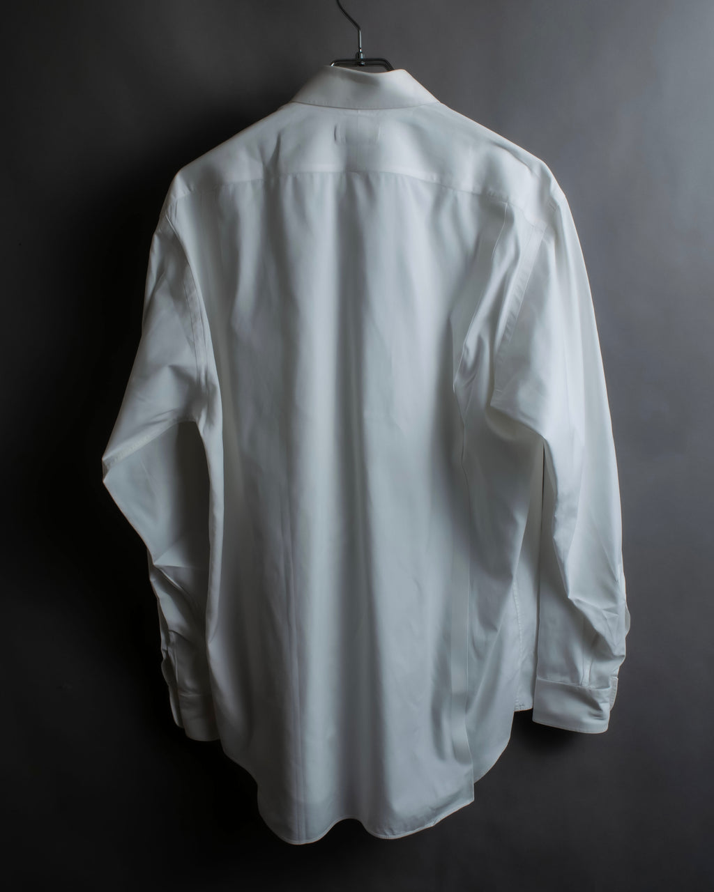 "HERMES" Yoke switching design white cotton shirt