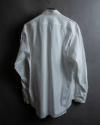 "HERMES" Yoke switching design white cotton shirt