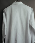"Y's" 90's-00's Open collar long cotton shirt coat