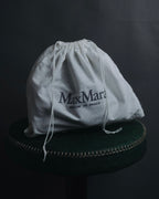 "Max Mara" Structured top handle leather shoulder bag