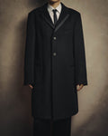 -SPECIAL- “VALENTINO” 2000’s Satin lapel single breasted wool coat