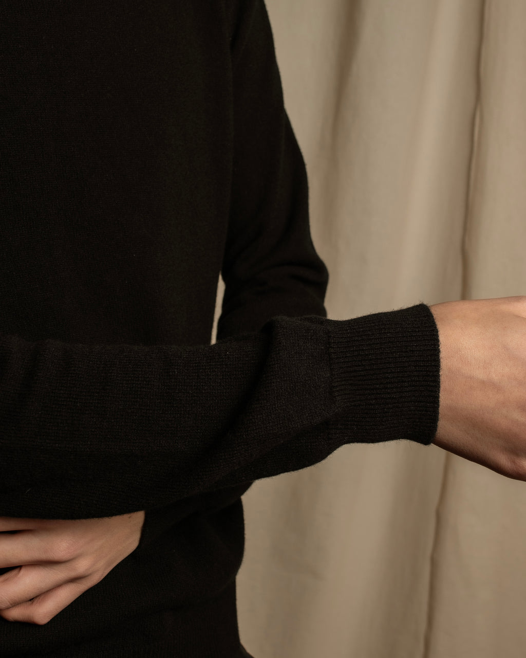 "PRADA" High-gauge folded turtleneck knit