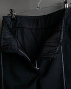 "sacai" Satin line design tapered slacks