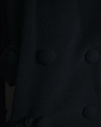 "Karl Lagerfeld" 80's-90's Round collar curvaceous coat