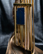 "GIVENCHY" 7 strand accordion chain choker necklace