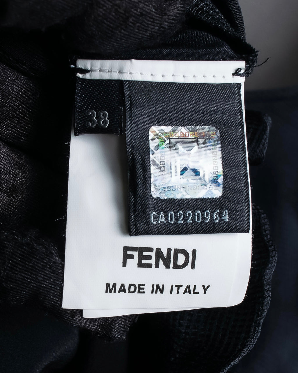 "FENDI" Gathered frill design sleeveless dress