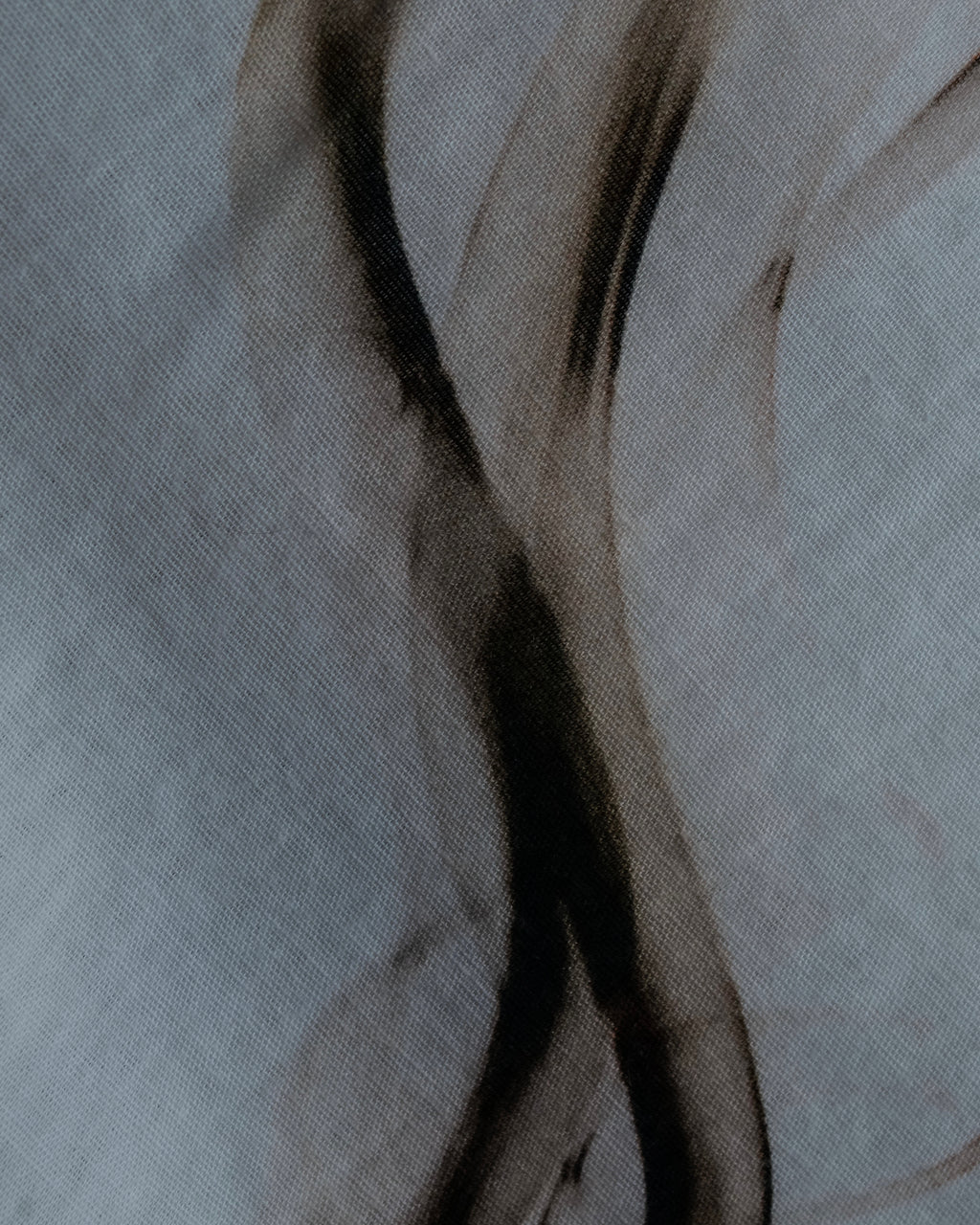 "Alexandar McQueen" Smoke art print cotton oversized shirt