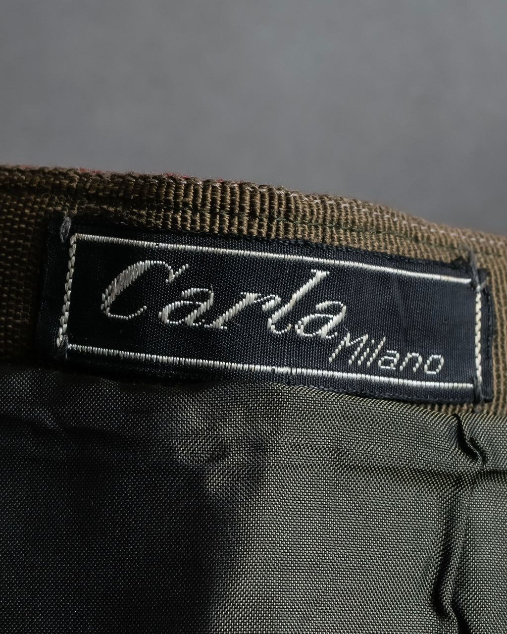 Vintage tartan check pleated skirt