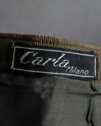 Vintage tartan check pleated skirt