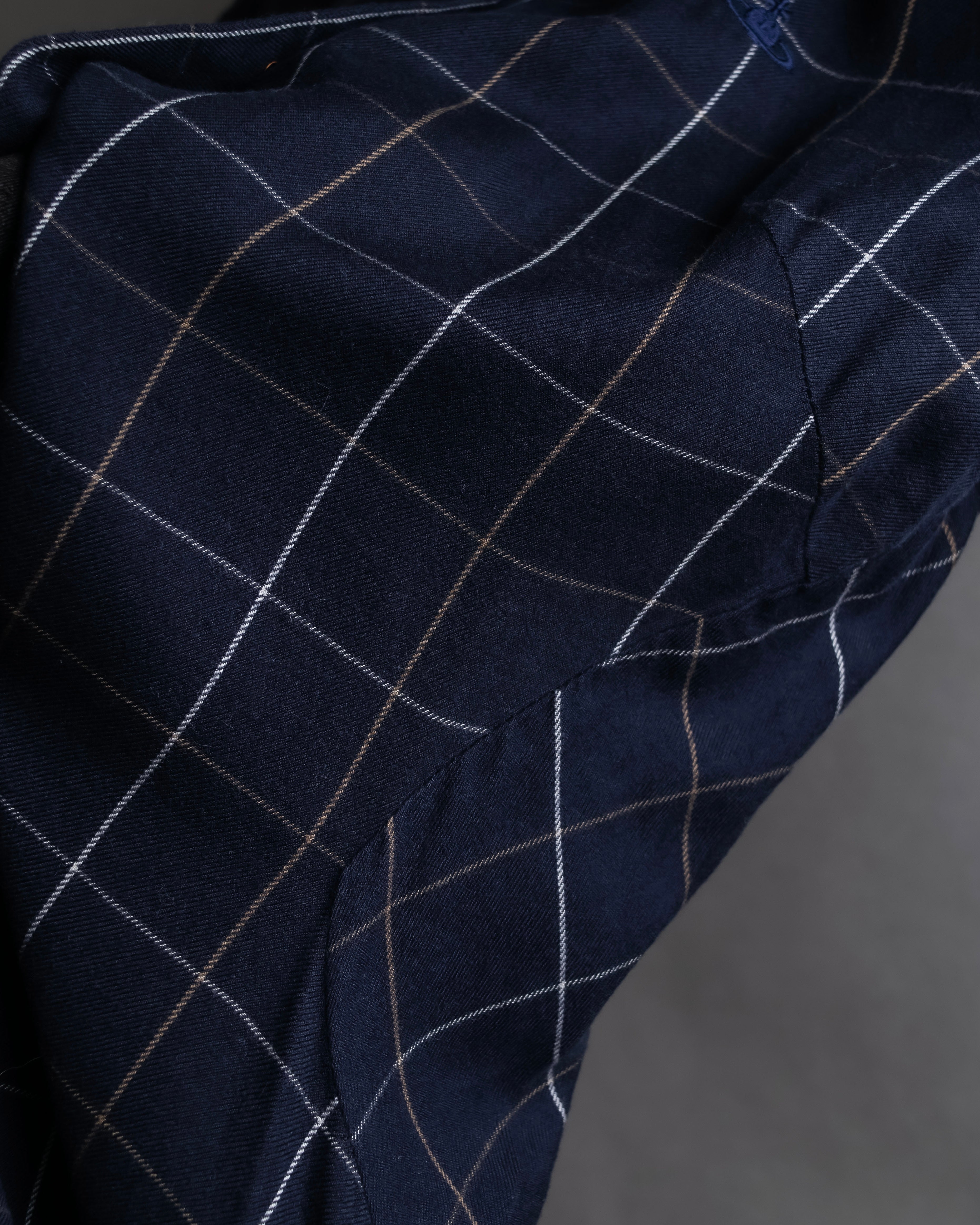 "Vivienne Westwood RED LABEL"
Windowpane print long shirt dress