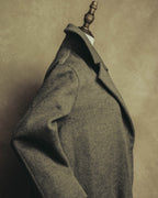 “BALENCIAGA” 00’s-10’s Wool angora wide-lapel coat