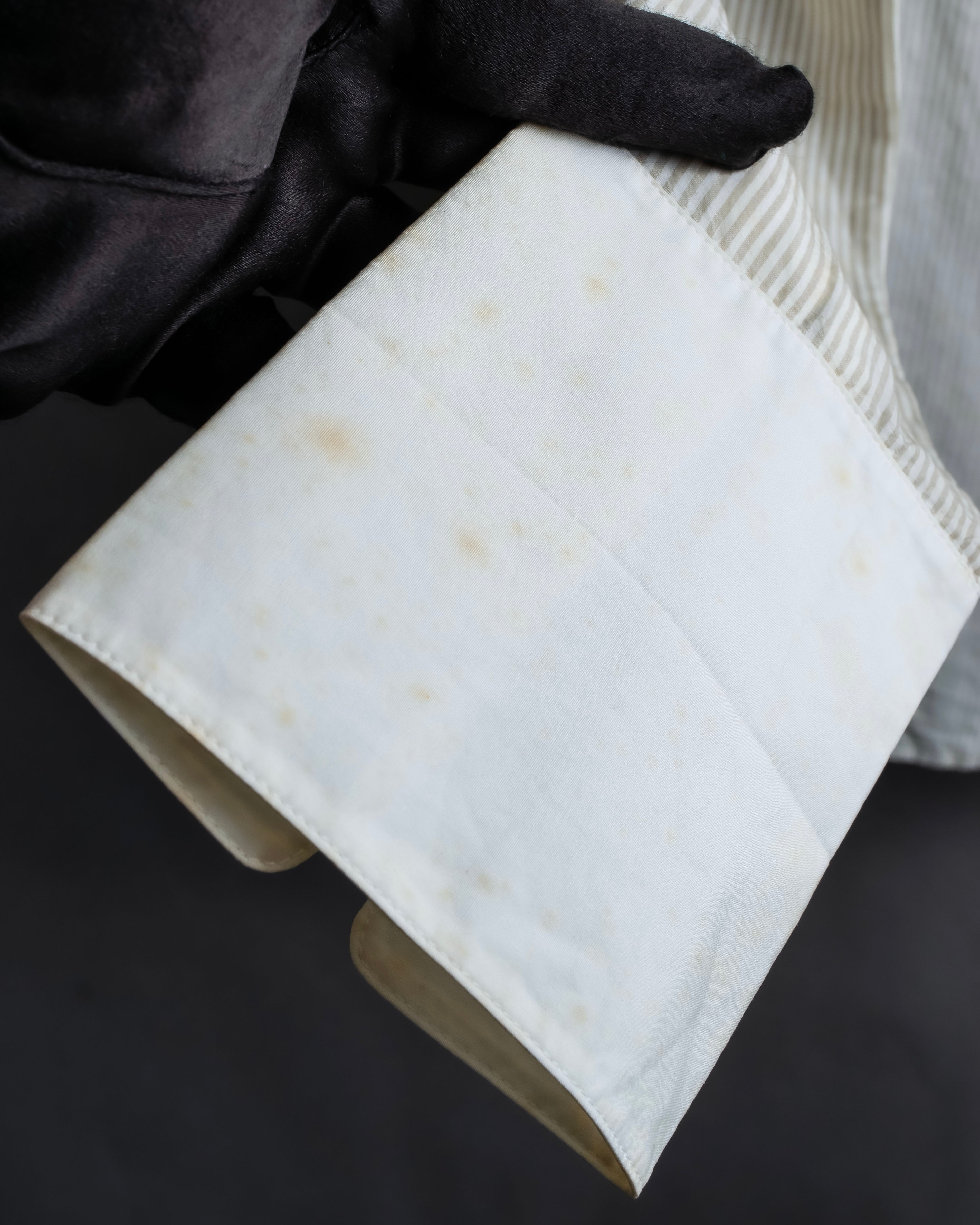 "LOUIS VUITTON" Ribbon frill design regular collar shirt