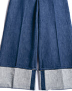 PATOU/ “Iconic Denim Trousers” Rolle Up Designed Denim