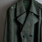 Vintage deep green colour military long coat