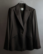 "ARMANI COLLEZIONI" Sharp peak lapel 100% cashmere tailored jacket