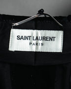 -SPECIAL- “SAINT LAURENT” 2016’s- lamé velvet tuxedo trousers