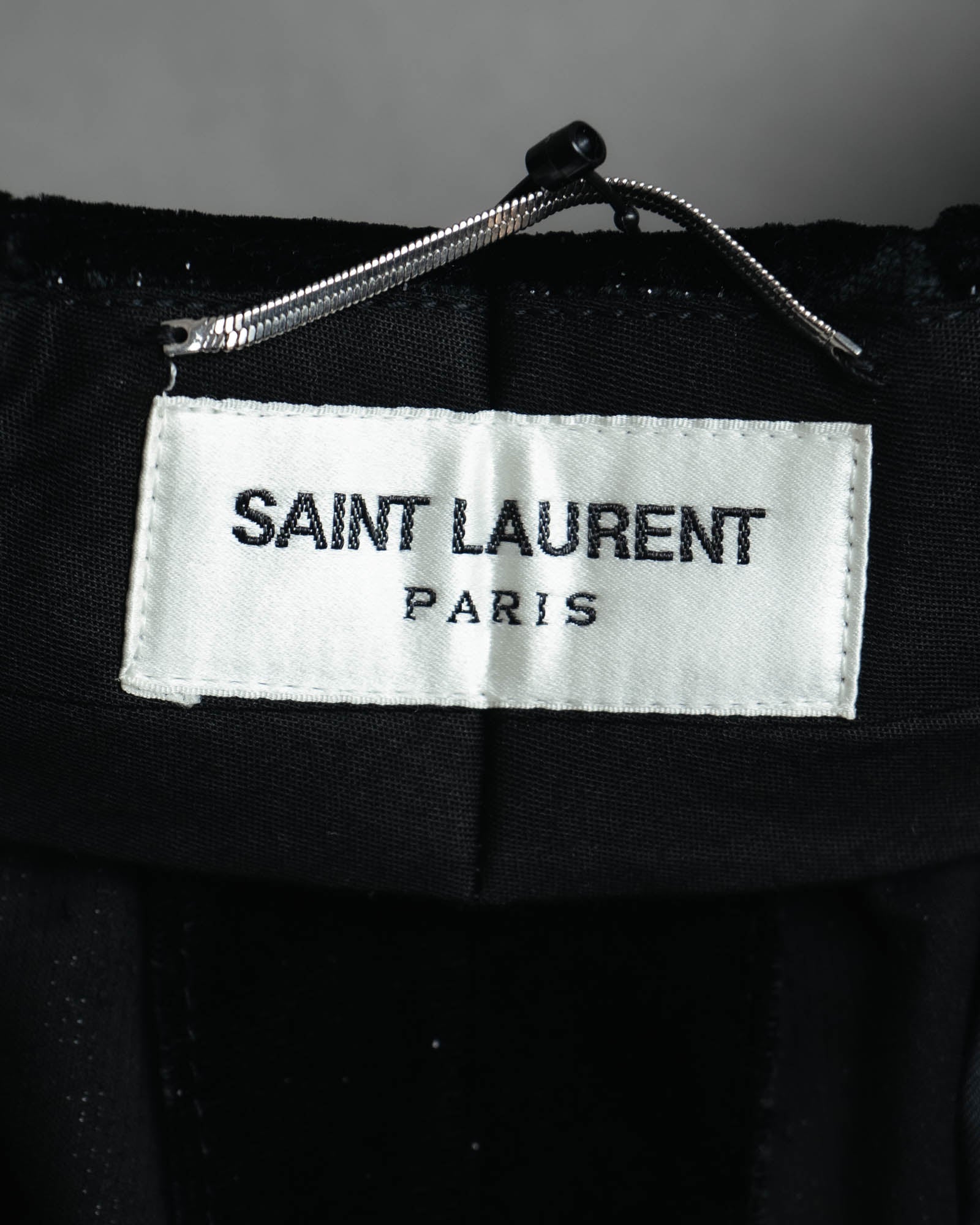 -SPECIAL- “SAINT LAURENT” 2016’s- lamé velvet tuxedo trousers