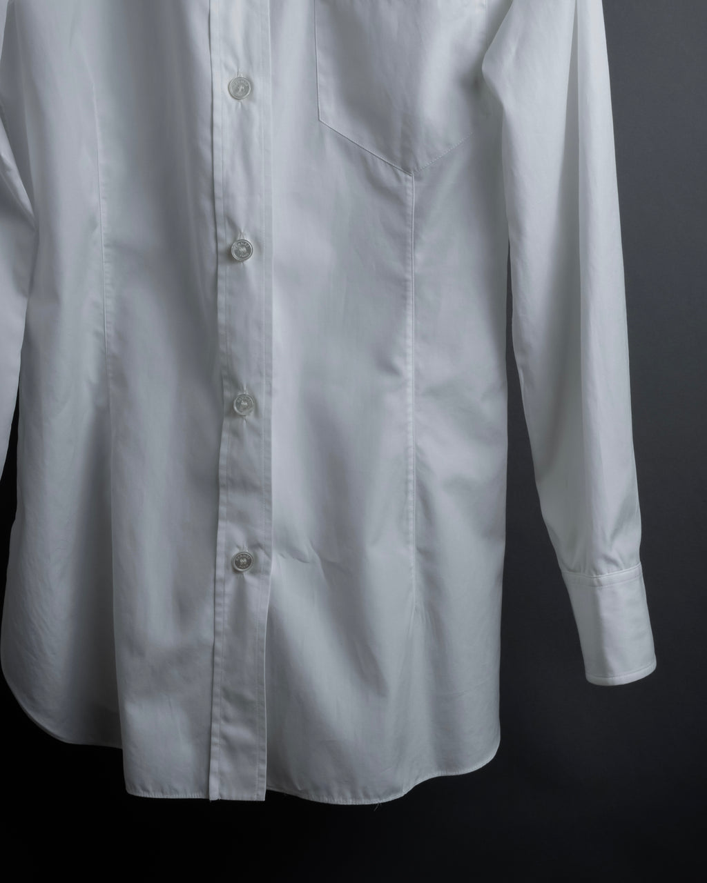 "HERMES" High-quality fine count cotton dress shirt