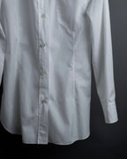 "HERMES" High-quality fine count cotton dress shirt