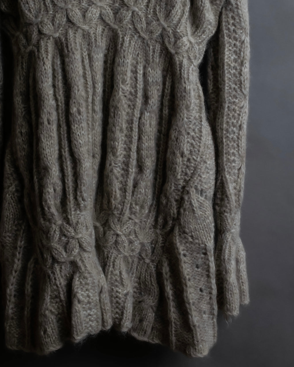 "ERMANNO SCERVINO" Three-dimensional knit long cardigan