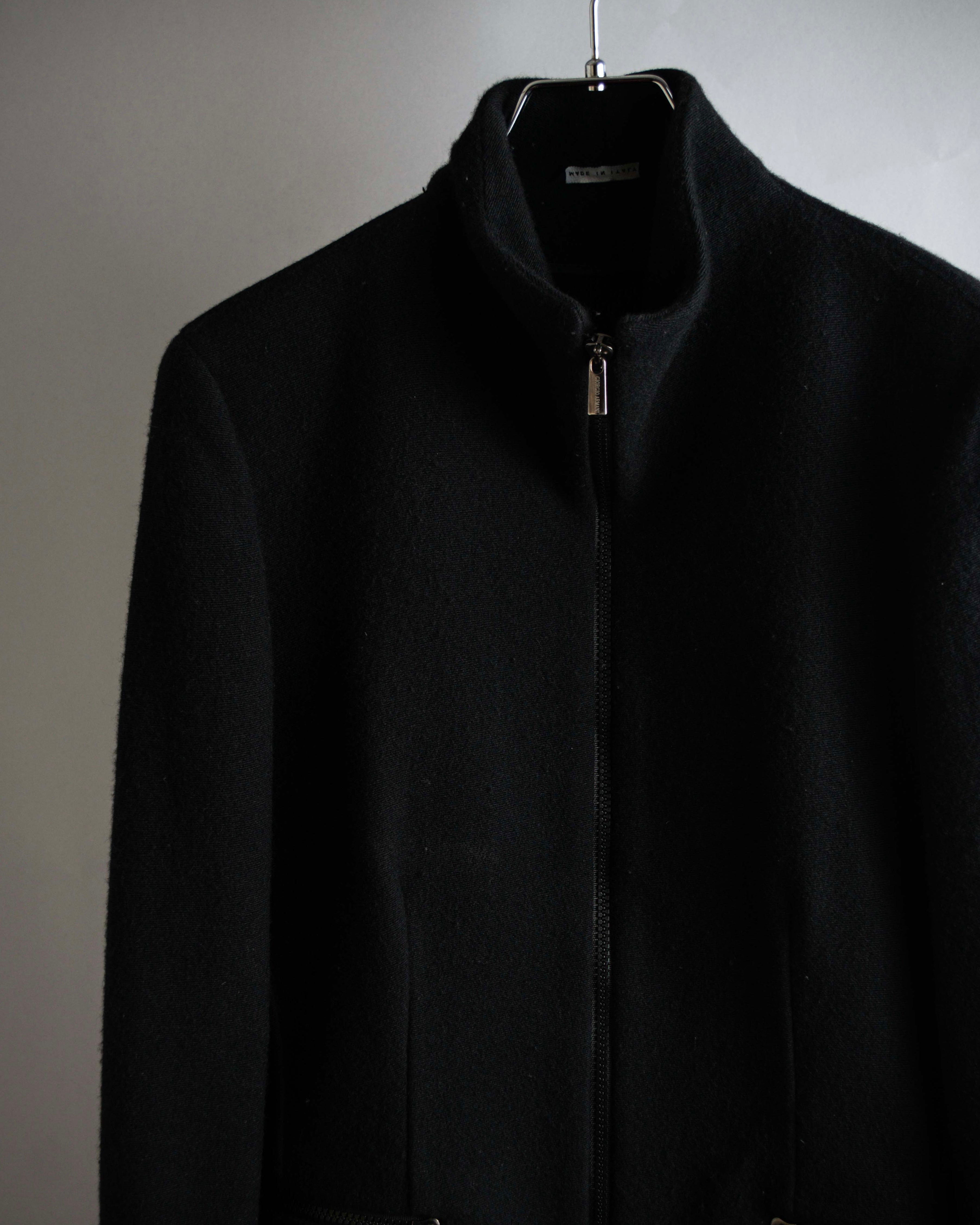 "GIORGIO ARMANI" Minimal design double zip-up jacket