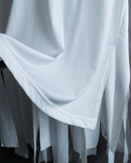 "COMME des GARCONS
COMME des GARCONS" Tulle docking strip processing T shirt