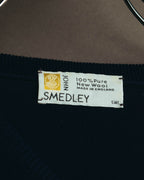 "JOHN SMEDLEY" 90's-00's Fine gauge short sleeve wool knit sweater