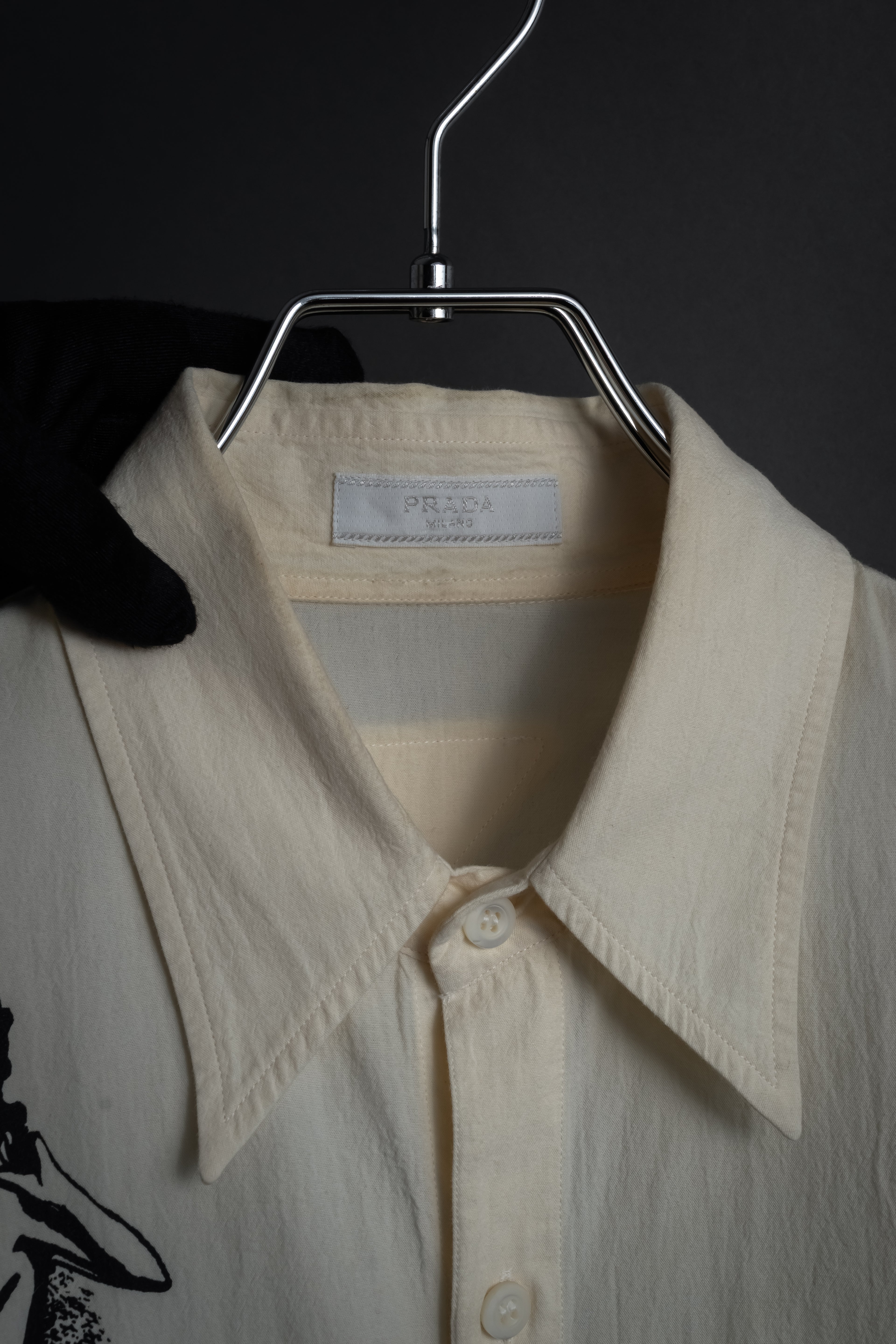 "PRADA" 22SS Sea fable motif print oversized shirt