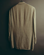 -SPECIAL- “HERMES” 80’s-90’s Herringbone linen suit set