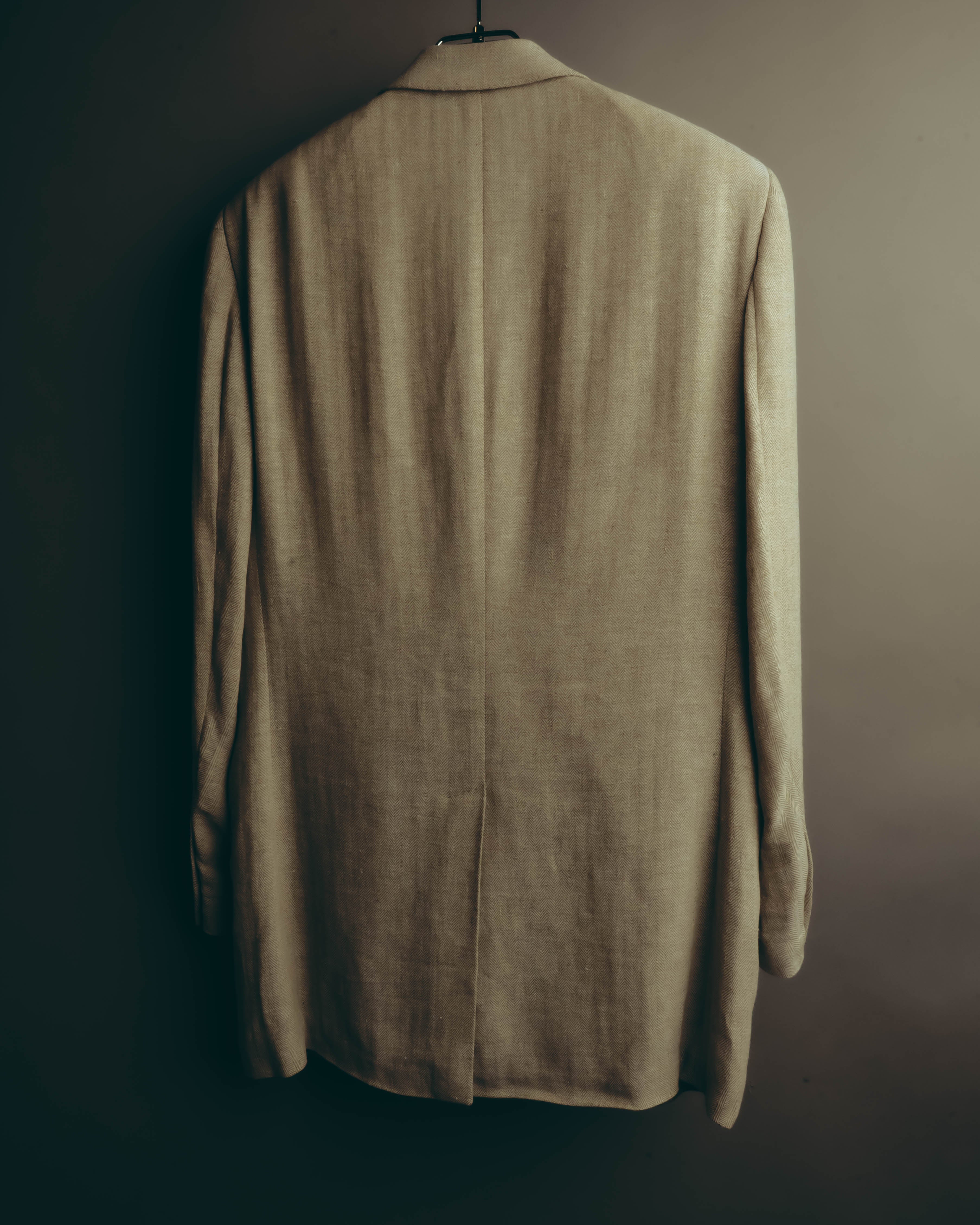 -SPECIAL- “HERMES” 80’s-90’s Herringbone linen suit set
