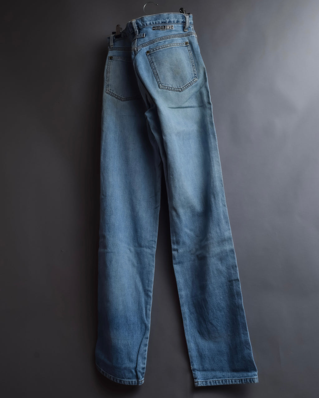 "JEAN PAUL GAULTIER JEANS" Beautiful fade button fly straight denim