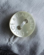 "DOLCE & GABBANA" Cuff logo engraved oversized shirt